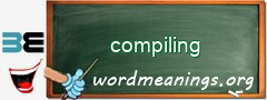 WordMeaning blackboard for compiling